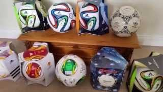 Official Match Ball football soccer collection New Sep 2014 Match Used Brazuca Questra Azteca [upl. by Feenah]