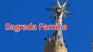 La estrella ya corona en la torre de la Virgen María de la Sagrada Familia 29Nov2021 [upl. by Karlie]