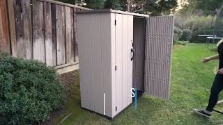 60326 Lifetime Vertical Storage Shed 53 cubic feet [upl. by Atirahs]