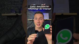 Como desconectar seu WHATSAPP da INTERNET dicas celular whatsapp whatsapptips truques [upl. by Atinehc]