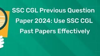 ssc 2024 Question paper Gs [upl. by Analad]