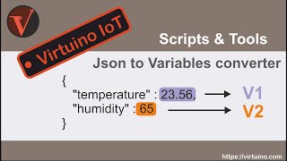 Virtuino IoT  How to read values from a Json message [upl. by Yeliw]