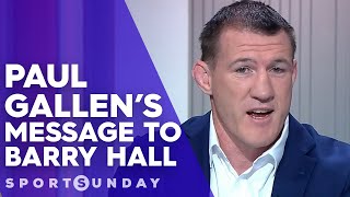 Paul Gallens fighting words for Big Bad Barry Hall  Sports Sunday [upl. by Lela]