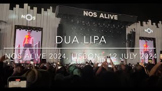 Dua Lipa Live at NOS Alive 2024 Lisbon 12 July 2024 [upl. by Heiner]