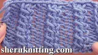 Front Cross Cable Stitch Pattern Knitting [upl. by Stormy]