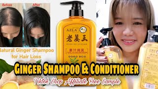 GINGER SHAMPOO amp CONDITIONER TIKTOK SHOP AFFILIATE FREE SAMPLE [upl. by Prichard]