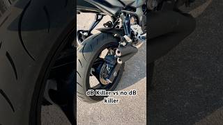 Suzuki GSR 750 dB Killer vs no db killer gsr750 bikelife dbkiller nodbkiller privatgelände [upl. by Blim]