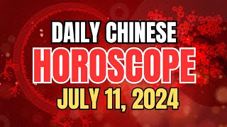 Daily Chinese Horoscope July 11 2024 For Each Zodiac Sign amp Lucky Numbers And Color  Ziggy Natural [upl. by Maccarone]