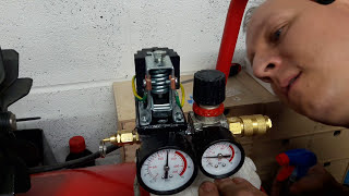 How To find air leaks in compressor lines and regulator [upl. by Laoj911]