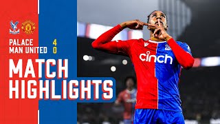 OLISE MAGIC 🪄 sinks MAN UNITED 😮‍💨  Premier League Highlights Crystal Palace 40 Manchester United [upl. by Niamjneb168]