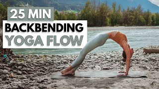 BACKBENDING VINYASA YOGA FLOW  Intermediate Heart Opening Practice For Spine Flexibility ♡ [upl. by Flowers243]