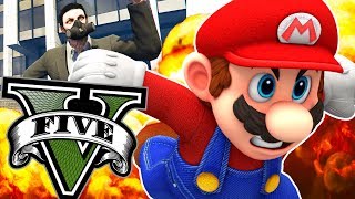 MARIO RPG VS FLYING CARS  GTA 5 Online Funny Moments [upl. by Quennie]