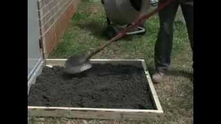 How to make a Concrete Slab with Sakrete [upl. by Hanyaz]