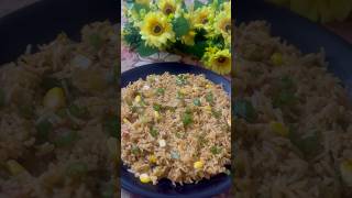 Fried Rice Recipe 😍😋shortsricerecipevegetable pulao [upl. by Chick]