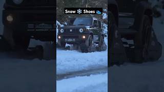 Jimny on Snow ❄️ Shoes 👟 shortsfeed automobile jimny suzuki new viralshort snow [upl. by Sturges]