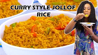 How to Make CURRY STYLE JOLLOF RICE  Easy Christmas Day Rice Recipe  ZEELICIOUS FOODS [upl. by Allesor]