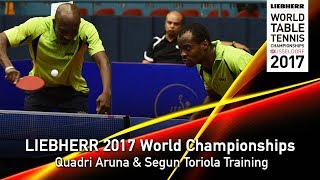 2017 World Championships  Quadri Aruna and Segun Toriola Training [upl. by Teerprug]