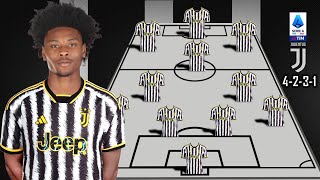 JUVENTUS PREDICTION LINE UP FEAT KHÉPHREN THURAM  TRANSFER SUMMER 2024 [upl. by Melly]