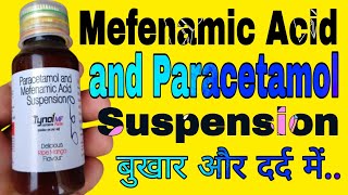 Mefenamic Acid and Paracetamol Suspension uses in Hindi  Tynol MF Suspension Fort [upl. by Diandre]