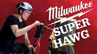 Drill Faster Than Ever  Milwauke M18 FUEL Super Hawg  TreeStuff Review [upl. by Naeerb]