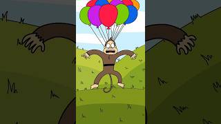 ¿cuántos globos necesita este mono para volar shorts humor animation [upl. by Augustina538]