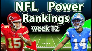 NFL Week 12 Power Rankings [upl. by Ilujna]