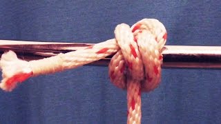 Strong Secure Studding Sail Halyard Bend  WhyKnot [upl. by Ativel]