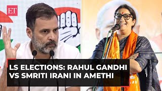 Rahul Gandhi vs Smriti Irani in Amethi Congress Rashid Alvi claims BJP leader would lose deposit [upl. by Anaihr]