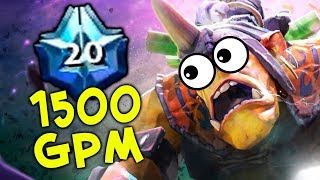 1500 GPM Platinum tier 20 level — BEST Alchemist in Dota [upl. by Nerw47]