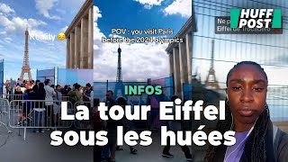 À Paris les touristes qui visitent la capitale avant les JO sont très déçus [upl. by Haldan105]