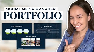 How to Create a Social Media Manager Portfolio for Beginners with NO EXPERIENCE  Portfolio Template [upl. by Ehcropal]