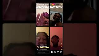 CROOKLYN  CBLU YUS GZ NESTY FLOXKS amp KEV GZ BEEFING ON LIVE😳😭 [upl. by Airoled]