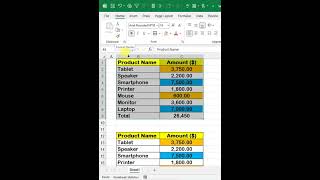 How to use format Painter in excel excel shorts exceltips [upl. by Sumedocin176]