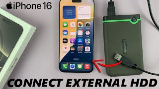 How To Connect External Hard Drive To iPhone 16  16 Pro [upl. by Nedmac]