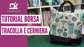 Come cucire una borsa con tracolla e cerniera [upl. by Kalk]