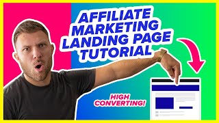 How to Make a Landing Page for Affiliate Marketing  ClickBank Landing Page Tutorial 2023 [upl. by Suiramaj]