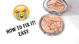 How to Fix Broken Highlighter I makeup [upl. by Yecal]