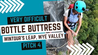 Trad climbing in Wye Valley  Bottle Buttress  V Diff  P4  Wintours Leap [upl. by Kristie636]