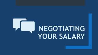 Job Search 360 Salary Negotiations [upl. by Maxie301]