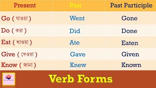 Verb Forms  280 Most Important Forms of Verbs  Verbs with Bengali Meanings   Part  1 [upl. by Guillaume601]