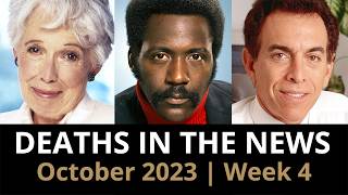 Who Died October 2023 Week 4  News [upl. by Adev]