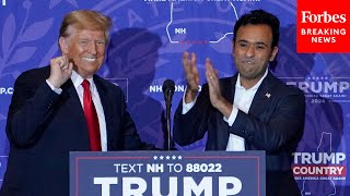 FULL Trump Holds Campaign Rally In New Hampshire With Vivek Ramaswamy After Iowa Caucus Victory [upl. by Hafeetal]