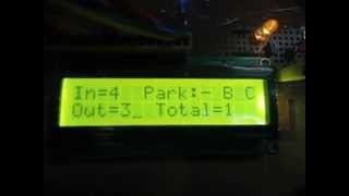 Automatic Car Parking System With 8051AVI [upl. by Alarice]