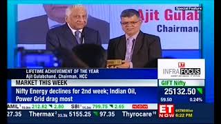 Lifetime Achievement Award to Mr Ajit Gulabchand Chairman HCC [upl. by Dionysus]