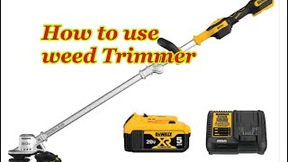 Como usar Dewalt cortadora de pasto TRIMMER dewalt dewalttools [upl. by Emmerich]