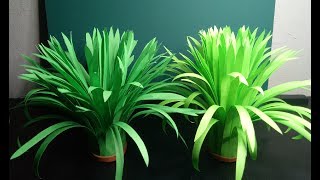 Artificial Grass How to Make Grass using Paper DIY Home Decor Ideas [upl. by Nanyk]