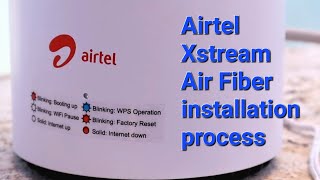 Airtel Xstream Air fiber internet  DTH combo Full Installation process and Plan details [upl. by Kemp715]