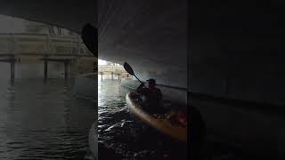 Itiwit X100 2P in tunnel  test of Itiwit X100 tandem inflatable kayak [upl. by Tice]