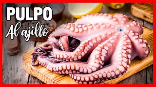 Como cocinar PULPO al AJILLO  La Mejor Receta de PULPO [upl. by Yliah]