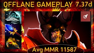 ⭐ 737d Doom KAD  30 KP  73 Offlane Gameplay  Dota 2 Top MMR [upl. by Annairol]